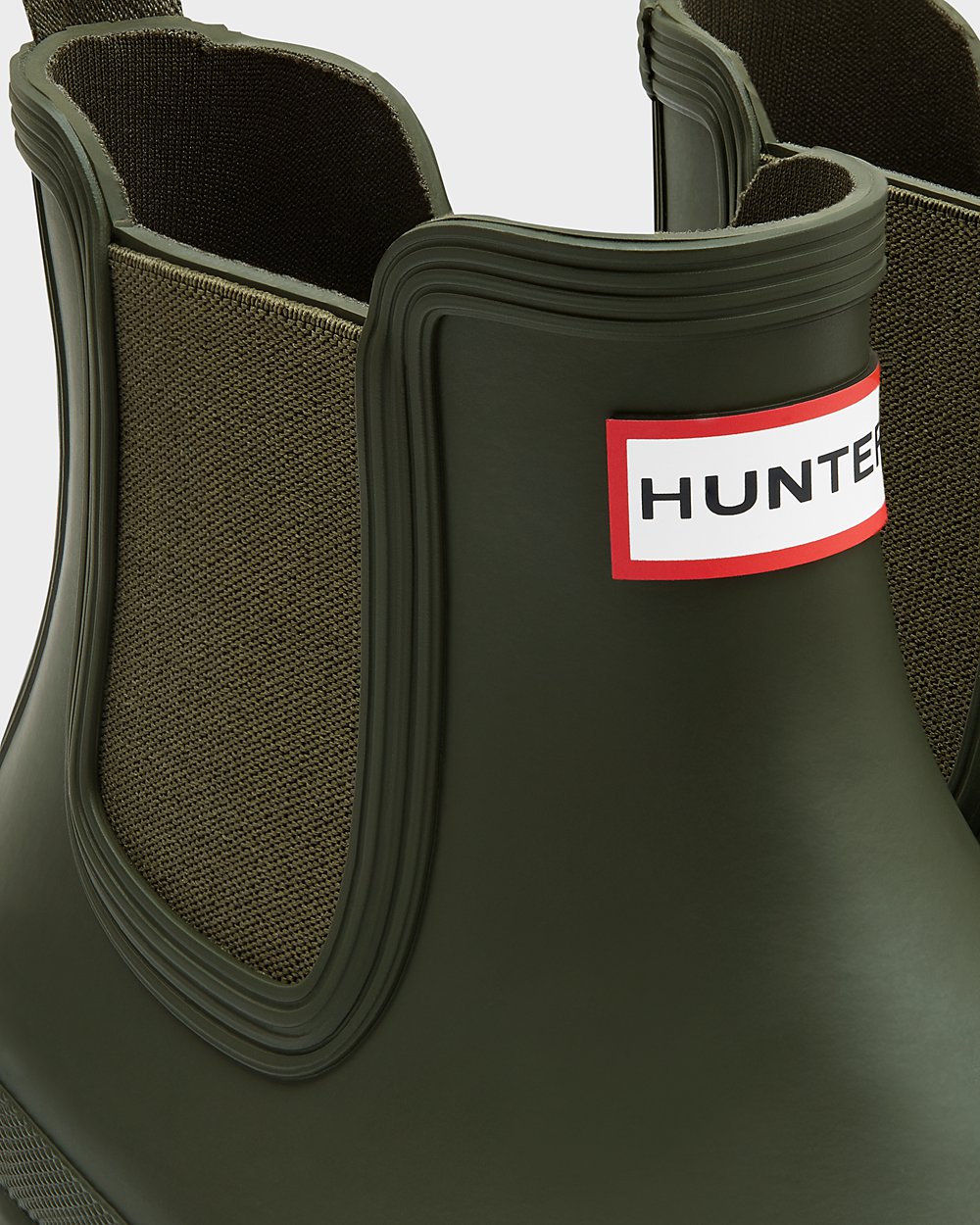 Botas Chelsea Hunter Hombre - Original - Verde Oscuro Oliva - YJUIGMS-60